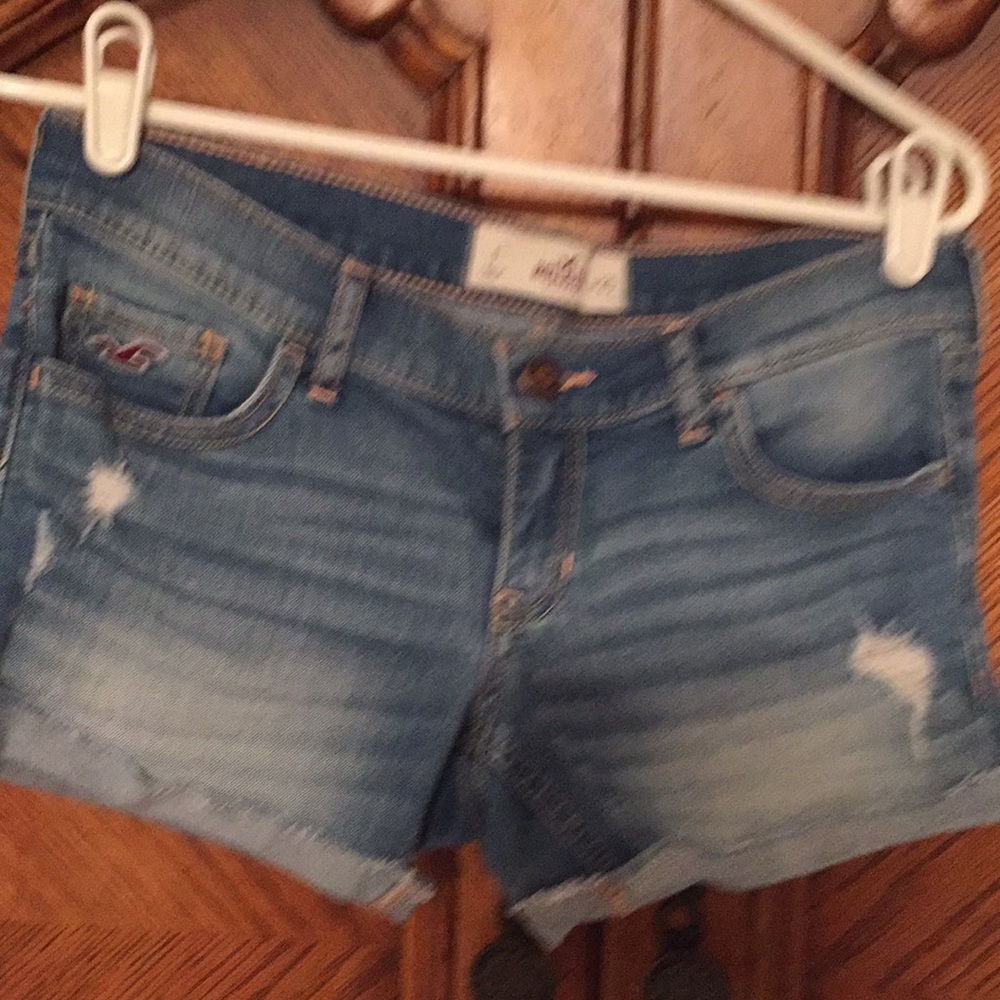 Hollister faded distressed jean shorts Size 1